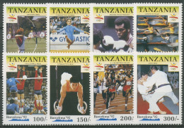 Tansania 1991 Olympische Sommerspiele Barcelona Boxen Turnen 804/11 Postfrisch - Tanzanie (1964-...)