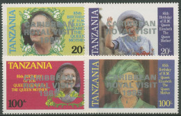 Tansania 1986 Royal Visit Besuch In Der Karibik 293/96 A Postfrisch - Tanzanie (1964-...)