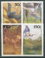 Tansania 1989 Tiere Schlange Frosch Vögel 550/53 Postfrisch - Tansania (1964-...)