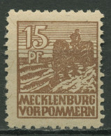 SBZ Mecklenburg-Vorpommern 1946 Abschiedsserie 37 Yd Postfrisch Geprüft - Autres & Non Classés