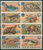 Tansania 1990 Ausgestorbene Tiere Rotwolf Fische Wandertaube 634/41 Postfrisch - Tanzanie (1964-...)