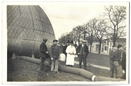 Gonflement D'un BALLON - CARTE PHOTO Non Située - Dirigeables