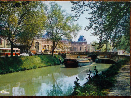 PÉNICHE - Toulouse - La Gare Matabiau - Le Canal Du Midi. (Péniche - Autobus) - Binnenschepen