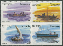 Tansania 1990 Transport Auf Dem Wasser Schiffe 730/33 Postfrisch - Tanzanie (1964-...)