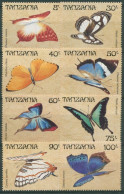 Tansania 1988 Schmetterlinge 498/05 Postfrisch - Tansania (1964-...)