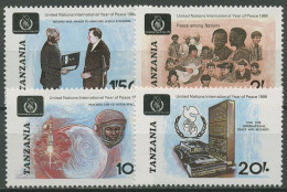 Tansania 1986 Int. Jahr Des Friedens UNO New York 364/67 Postfrisch - Tanzanie (1964-...)