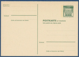 Berlin 1966 Bauwerke Groß Postkarte Mit Antwort P 74 Ungebraucht (X41012) - Postcards - Mint