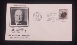 C) 1965. CANADA. FDC. IN MEMORY OF SIR WINSTON CHURCHILL. XF - Other & Unclassified