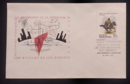 C) 1971. ARGENTINA. FDC. ANNIVERSARY OF THE SAN NICOLÁS DE LOS ARROYOS FOUNDATION. XF - Other & Unclassified