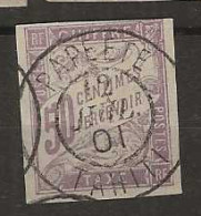 1893 USED French Colonies Postage Due Mi 19 Cancel "papete" - Taxe