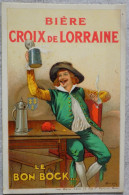 CPA PUBLICITE BIERE CROIX DE LORRAINE - Advertising