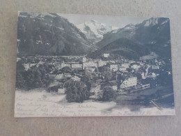 CPA -  AU PLUS RAPIDE - SUISSE - INTERLAKEN - VOYAGEE TIMBREE 1904 - Interlaken