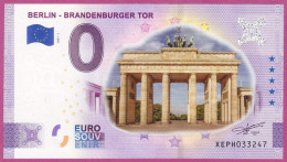 0-Euro XEPH 01 2021 /C-2 Color Farbdruck BERLIN - BRANDENBURGER TOR - Privatentwürfe