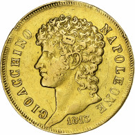 États Italiens, NAPLES, Joachim Murat, 40 Lire, 1813, Or, TTB, KM:266 - Napoleonische