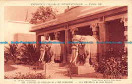 R133217 L Entree Du Pavillon De L Inde Francaise. Les Elephants De Jean Magrou. - World