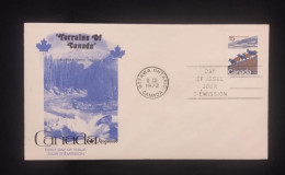 C) 1972. CANADA. FDC. LANDS OF CANADA. XF - Otros & Sin Clasificación