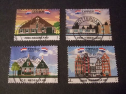 Nederland Gebruikt, Netherlands Used Nvph Nr 3909, 3920, 3923. 3924 Typisch Ned. Huizen 2021 - Gebraucht