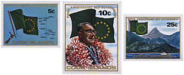 99172 MNH COOK Islas 1975 10 ANIVERSARIO DEL GOBIERNO AUTONOMO - Islas Cook