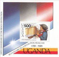 UGANDA Block 103,unused - Révolution Française