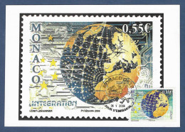 Monaco  2006  Mi.Nr. 2800 , EUROPA CEPT / Integration - Maximum Card - Stempel Monaco 05.Mai 2006 - 2006