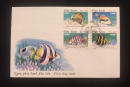 C) 1995. VIET NAM. FDC. MULTIPLE FISH PAINT STAMPS. XF - Other & Unclassified