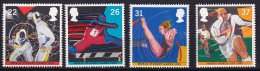 229 GRANDE BRETAGNE 1991 - Y&T 1547/50 - Sport Escrime Course Plongeur Rugby - Neuf ** (MNH) Sans Charniere - Nuevos