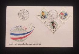 C) 1998. FRANCE. FDC. FOOTBALL WORLD CUP 98. MULTIPLE STAMPS. XF - Sonstige & Ohne Zuordnung