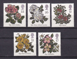 229 GRANDE BRETAGNE 1991 - Y&T 1551/55 - Fleur Rose - Neuf ** (MNH) Sans Charniere - Nuevos