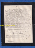 Document De 1891 - AMBRONAY ( Ain ) - Madame Joséphine Marie Zénaïde De ROSIERE Baronne De SILANS - Todesanzeige