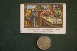 Image Religieuse - L'économe Infidèle - Holy Card - Imágenes Religiosas