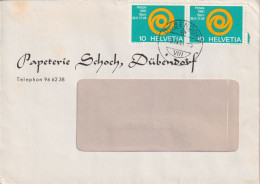 Motiv Brief  "Papeterie Schoch, Dübendorf"       1961 - Briefe U. Dokumente