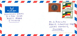 Ethiopia Air Mail Cover Sent To Germany 9-6-2000 - Ethiopia