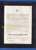 Document De 1912 - LYON - Pauline Adèle COURBON Marquise Douairière De BERNARDY De SIGOYER - Todesanzeige