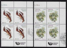 LITUANIA /LITHUANIA /LITAUEN /LITUANE /LIETUVA - EUROPA-CEPT 2024-"UNDERWATER FLORA And FAUNA".- BLOQUE De 4 V.- CH-DER - 2024