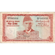 Pakistan, 5 Rupees, ND (1972-1978), KM:20b, TB+ - Pakistán