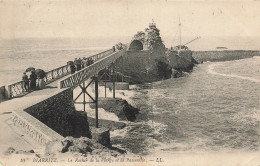 P3-64 BIARRITZ- Le - Rocher De La Vierge Et La Passerelle  Cp Animée - Biarritz