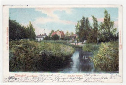 39072121 - Niendorf Mit Partie Bei Der Bruecke. Feldpost, Stempel Von 1915. Leicht Fleckig, Sonst Gut Erhalten - Timmendorfer Strand