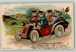 10123221 - Katze Vermenschlicht Oldtimer Serie 750 No.33 - Other & Unclassified