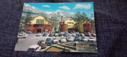 CARTOLINA  L'AQUILA- STAZIONE BASE FUNIVIA GRAN SASSO D'ITALIA- VIAGGIATA 1968 - L'Aquila