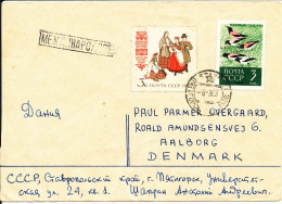 USSR Cover Sent To Denmark 8-9-1963 - Lettres & Documents