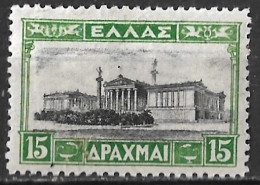 GREECE 1927 Landscapes I 15 Dr Green / Black  Vl. 432 MH - Nuovi