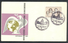 .Yugoslavia, 1961-09-01, Serbia, Beograd, Conference, Special Postmark & Cover - Other & Unclassified