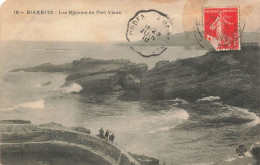 P3-64 Biarritz -les Rochers Du Pont Vieux Animée - Biarritz
