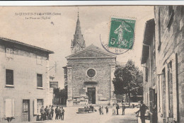 Saint Quentin De Fallavier , La Place Et L'église - Autres & Non Classés