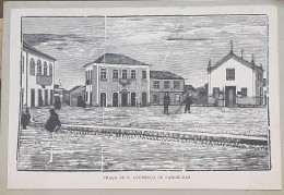 Murtosa - GRAVURA (13,0 X 18,5) - Praça De S. Lourenço De Pardelhas. Aveiro. Portugal. - Prints & Engravings