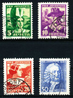SCHWEIZ PRO JUVENTUTE Nr 281-284 Gestempelt X4C97EA - Used Stamps