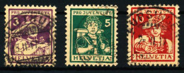 SCHWEIZ PRO JUVENTUTE Nr 130-132 Zentrisch Gestempelt X4E5AC2 - Used Stamps