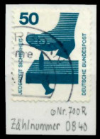 BRD DS UNFALLV Nr 700ARa Zentrisch Gestempelt X67B63E - Used Stamps