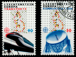 LIECHTENSTEIN 1988 Nr 937-938 Gestempelt SB49ECE - Gebraucht