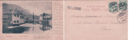 Vallorbe VD, Pont Central, Cachet Linéaire VALLORBE (1.8.1902) - Vallorbe